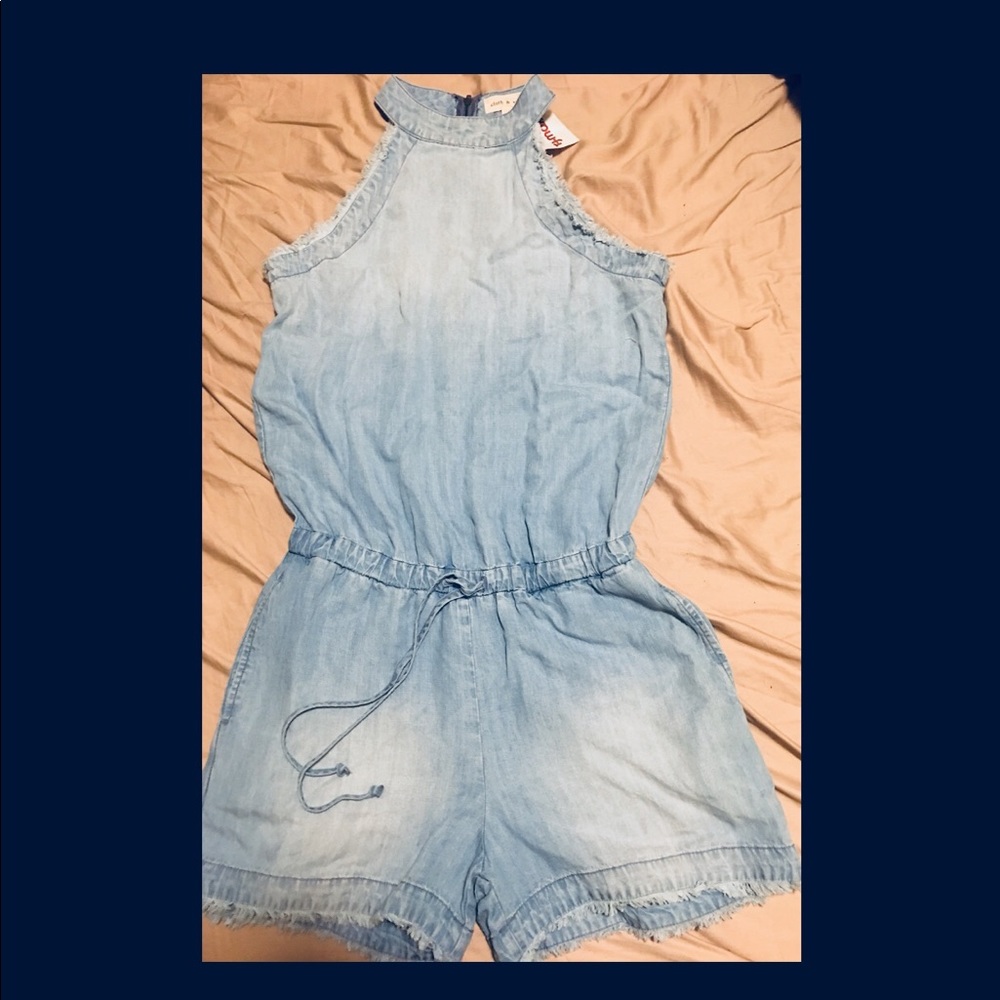 Denim romper